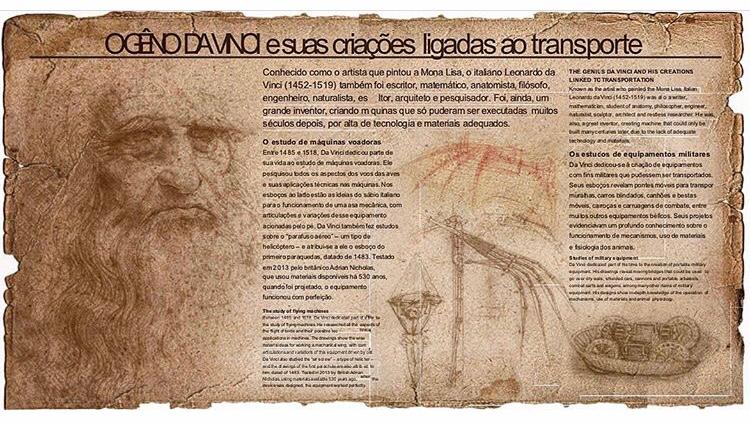 Leonardo da Vinci e o transporte